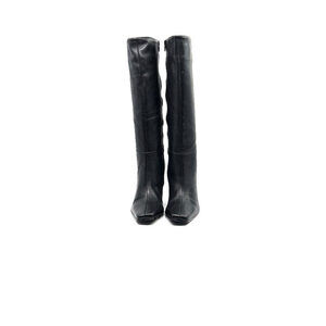VTG Tall‎ Leather Y2K Boots with Block Heel - Navid O Nadia-Karen